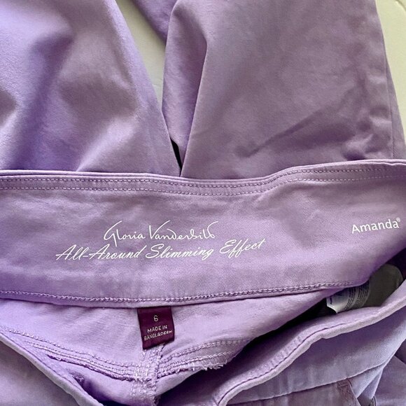 Gloria Vanderbilt All Around Slimming Effect Amanda Capris Size 6 NEW - Picture 3 of 7